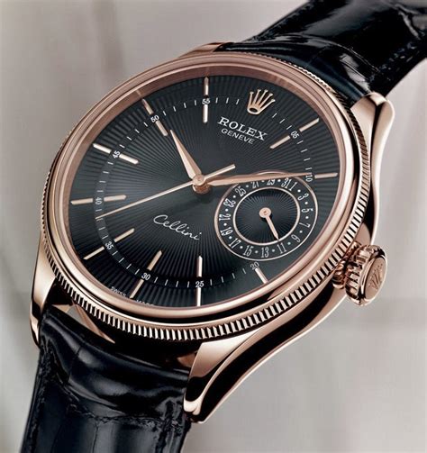 rolex cellini oro fondo nero|rolex cellini date chart.